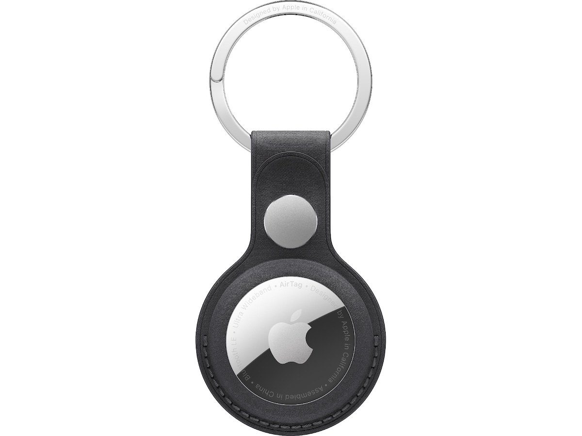 Apple AirTag FineWoven-nøkkelring (sort) Sporingsbrikke & GPS