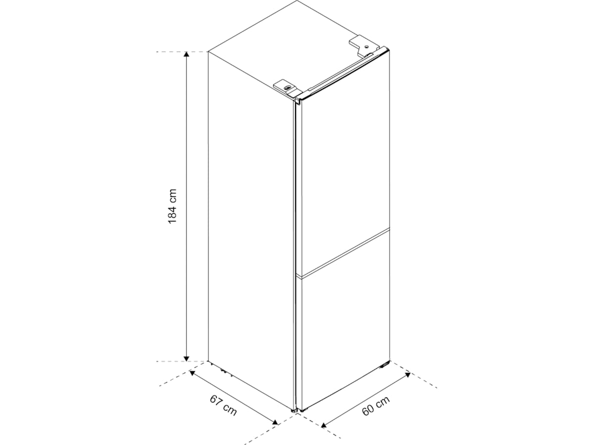 Avant CFR185WH1 kombiskap (hvit) Kombiskap