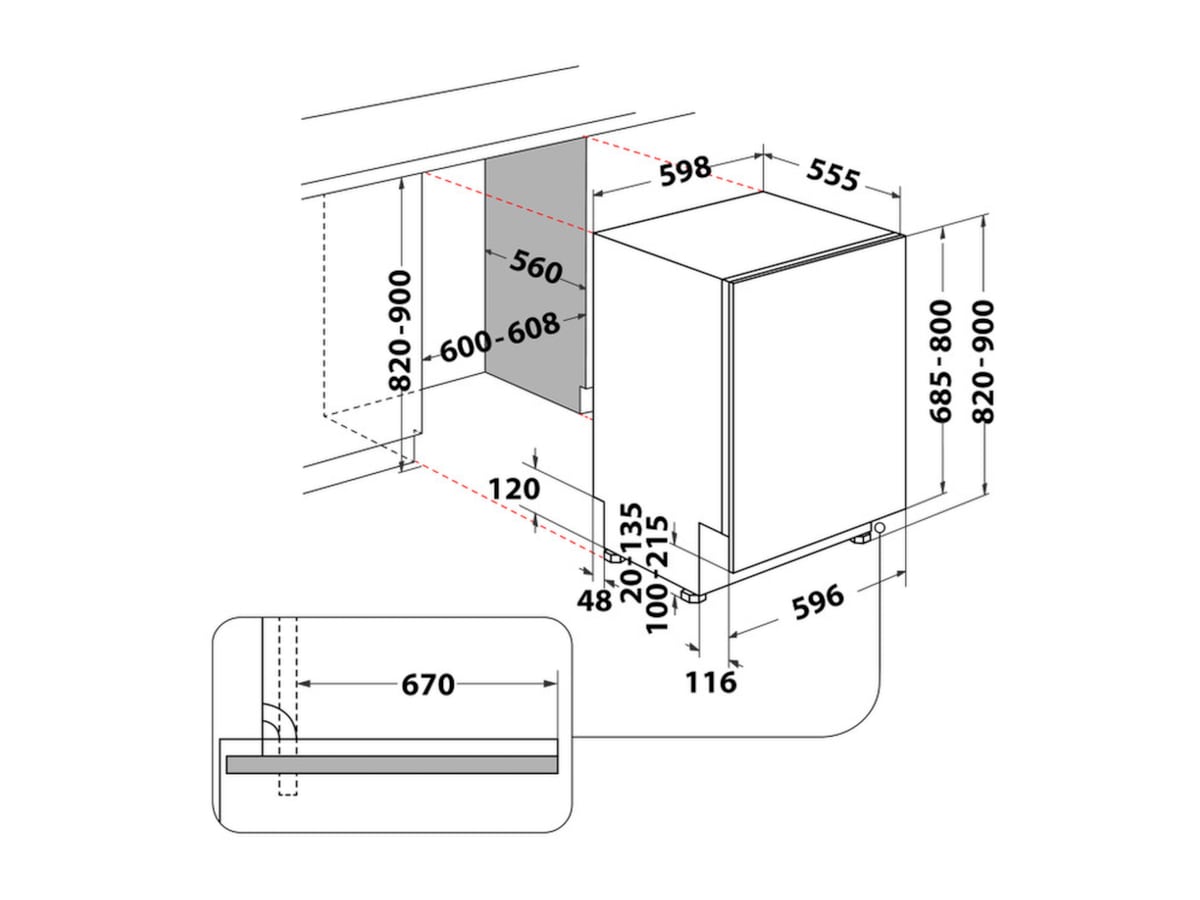 Whirlpool W2I HD524 AS Oppvaskmaskin (Integrert) Integrert oppvaskmaskin