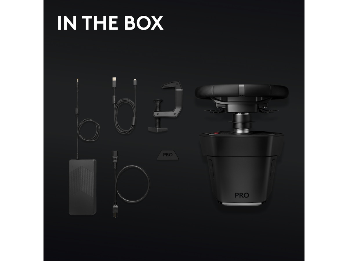 Logitech G PRO Racing Wheel PS/PC Ratt og pedaler