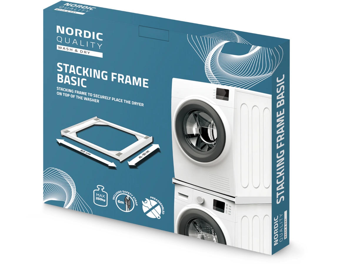Nordic Quality Stableramme basic, tynn Tilbehør til vaskemaskin og tørketrommel