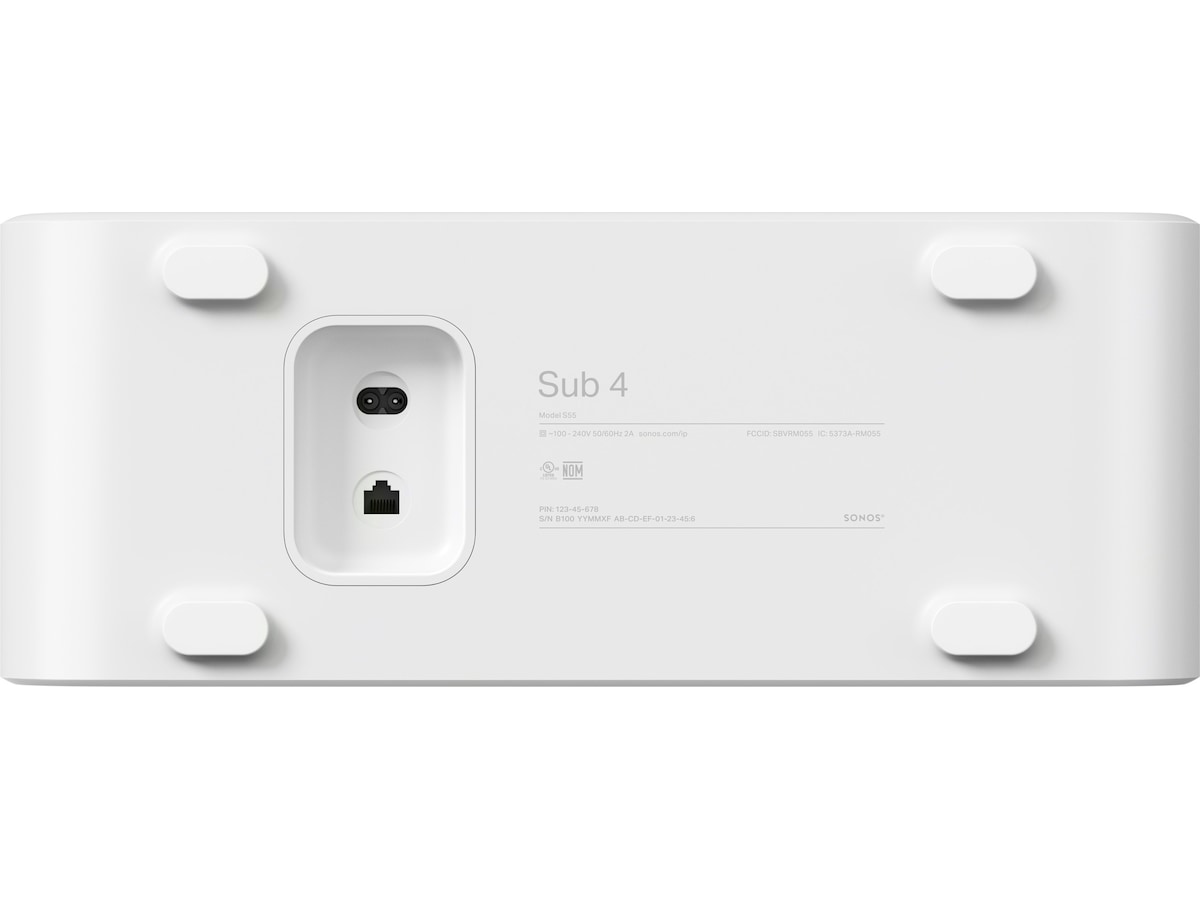 Sonos Sub 4 (hvit) Subwoofere