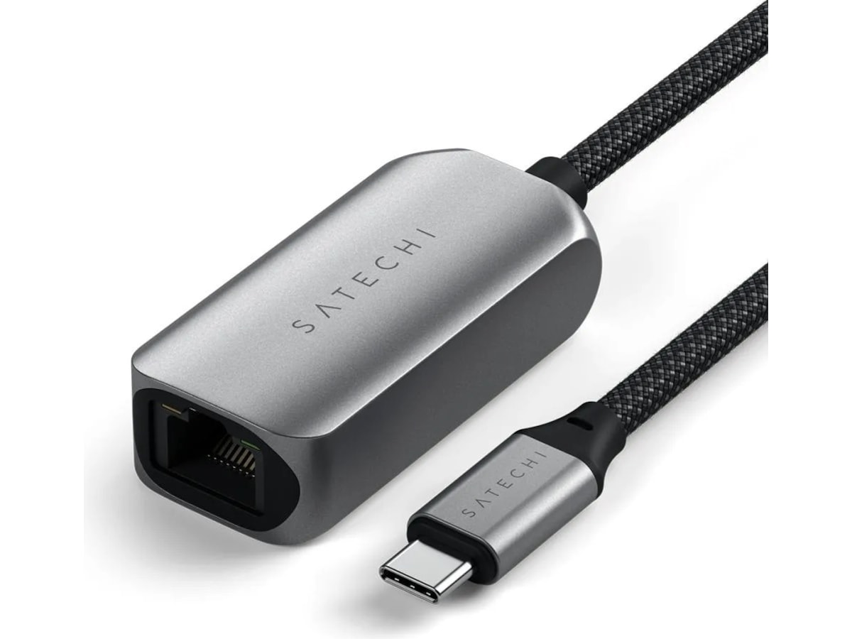 Satechi USB-C til Ethernet Adapter 18cm (grå) Kabeladaptere & overganger