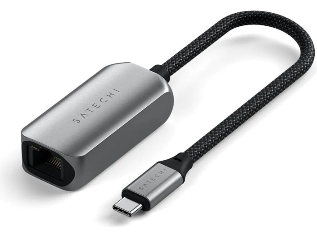 Satechi USB-C til Ethernet Adapter 18cm (grå) Kabeladaptere & overganger