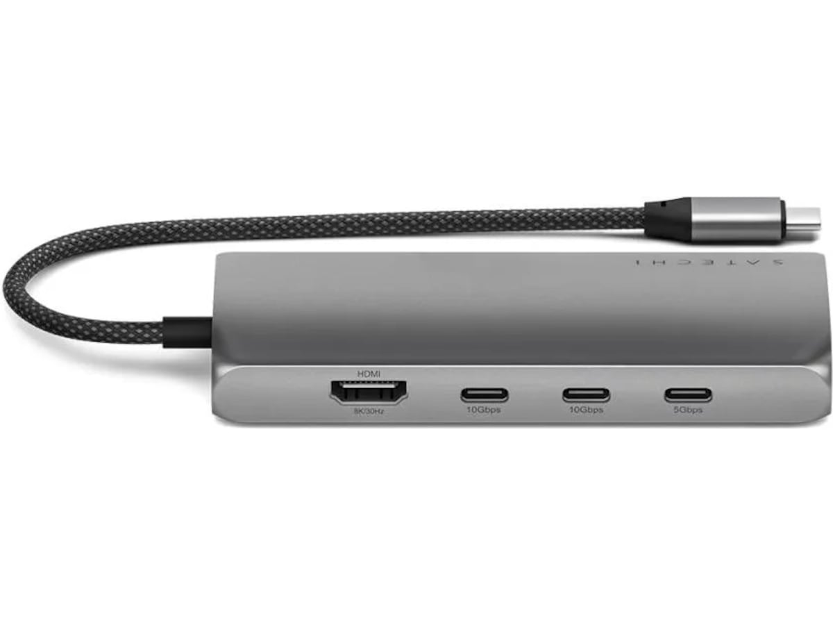 Satechi Multiport 8K Docking (space gray) Dockingstasjon & USB-HUB
