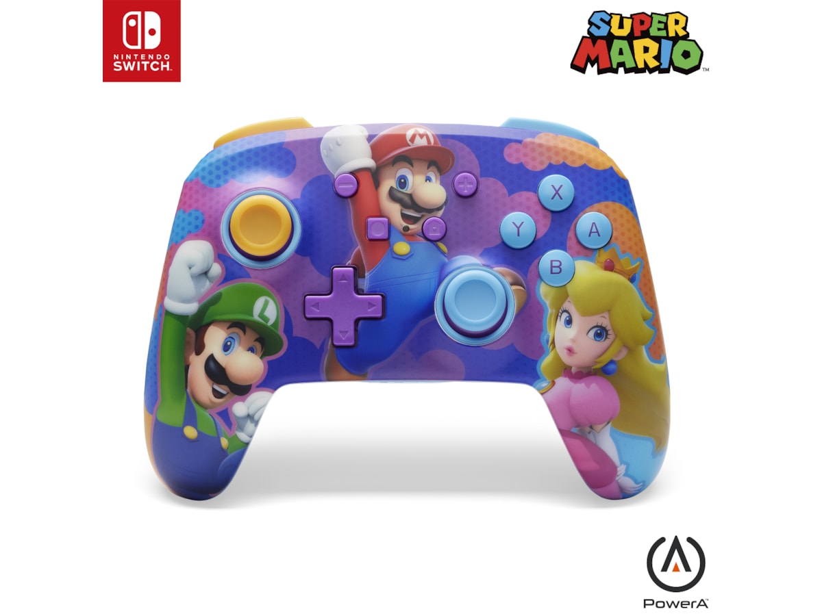 PowerA Enhanced Wireless kontroller Color Splash Heroes Tilbehør til spillkonsoller