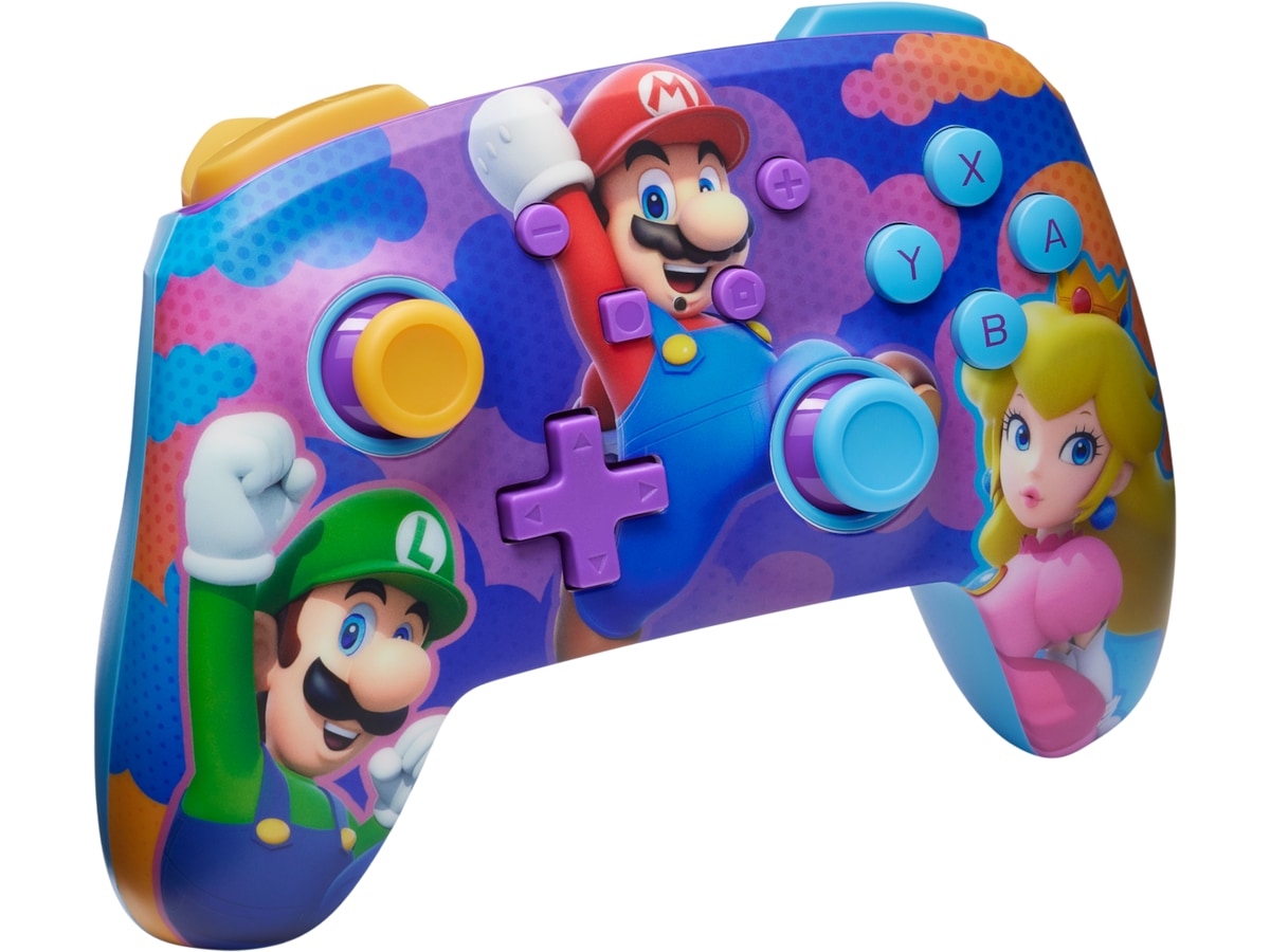 PowerA Enhanced Wireless kontroller Color Splash Heroes Tilbehør til spillkonsoller