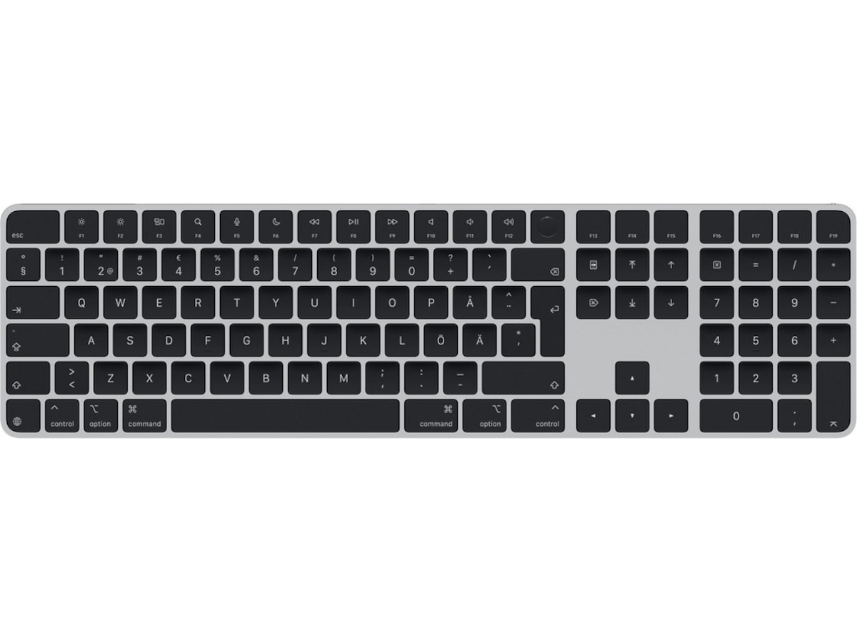 Apple Magic Keyboard Touch ID og talltastatur (svart) - Tastatur