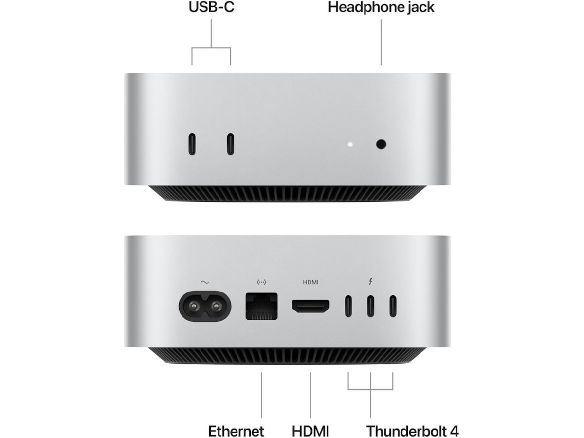 Mac Mini M4 (2024) 512GB Stasjonær PC