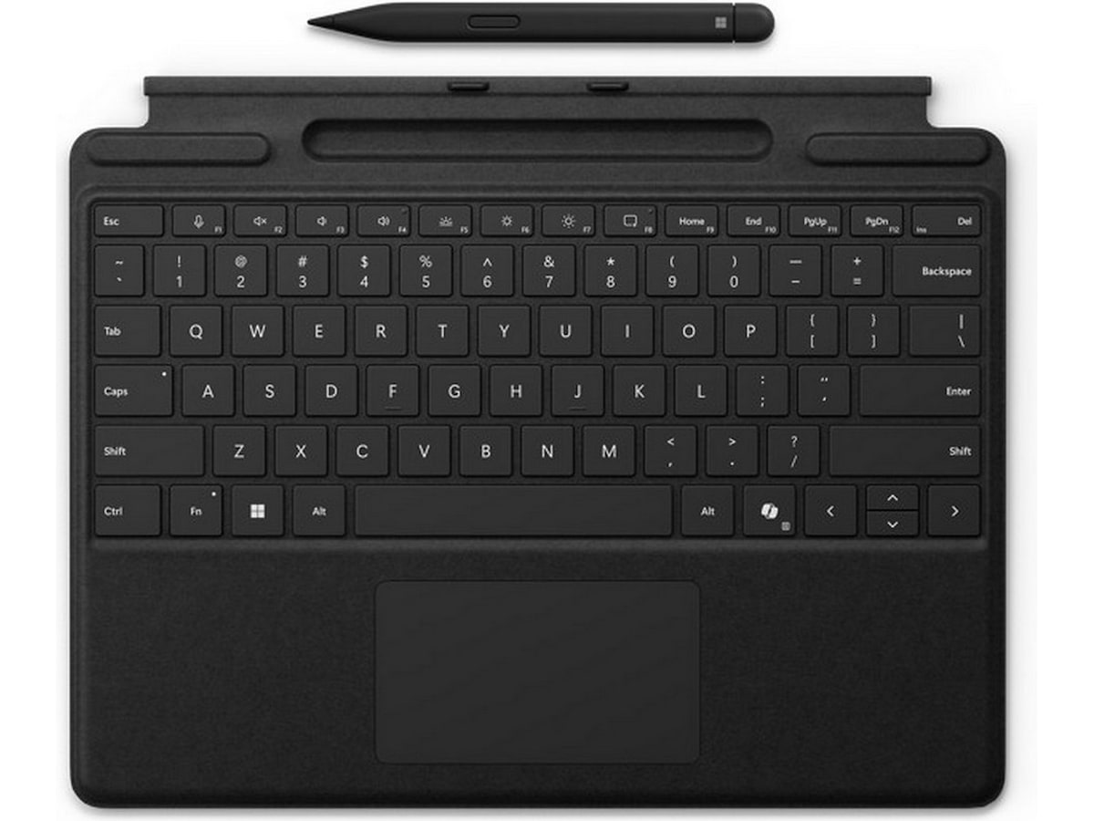 Microsoft Surface Pro Keyboard med Slim Pen (sort) Tastatur og stylus