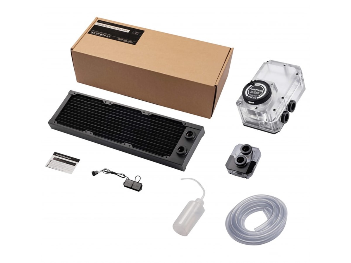 Phanteks Glacier EZ-Fit 360 SOFT-KIT (sort) Vannkjøling