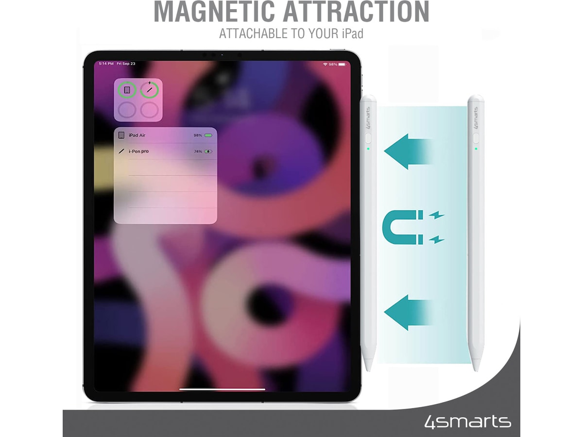 4smarts Pencil Pro 3 iPad stylus (hvit) Tastatur og stylus