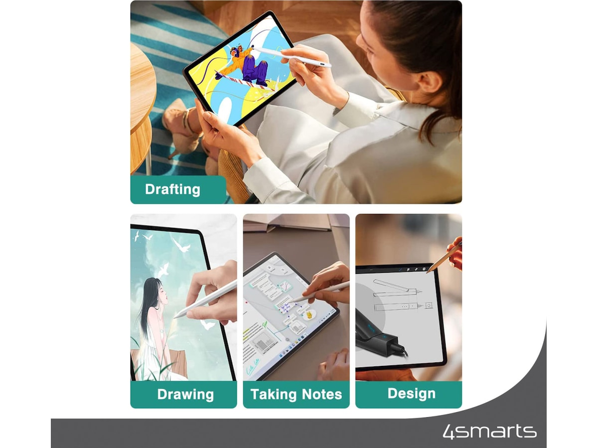4smarts Pencil Pro 3 iPad stylus (hvit) Tastatur og stylus