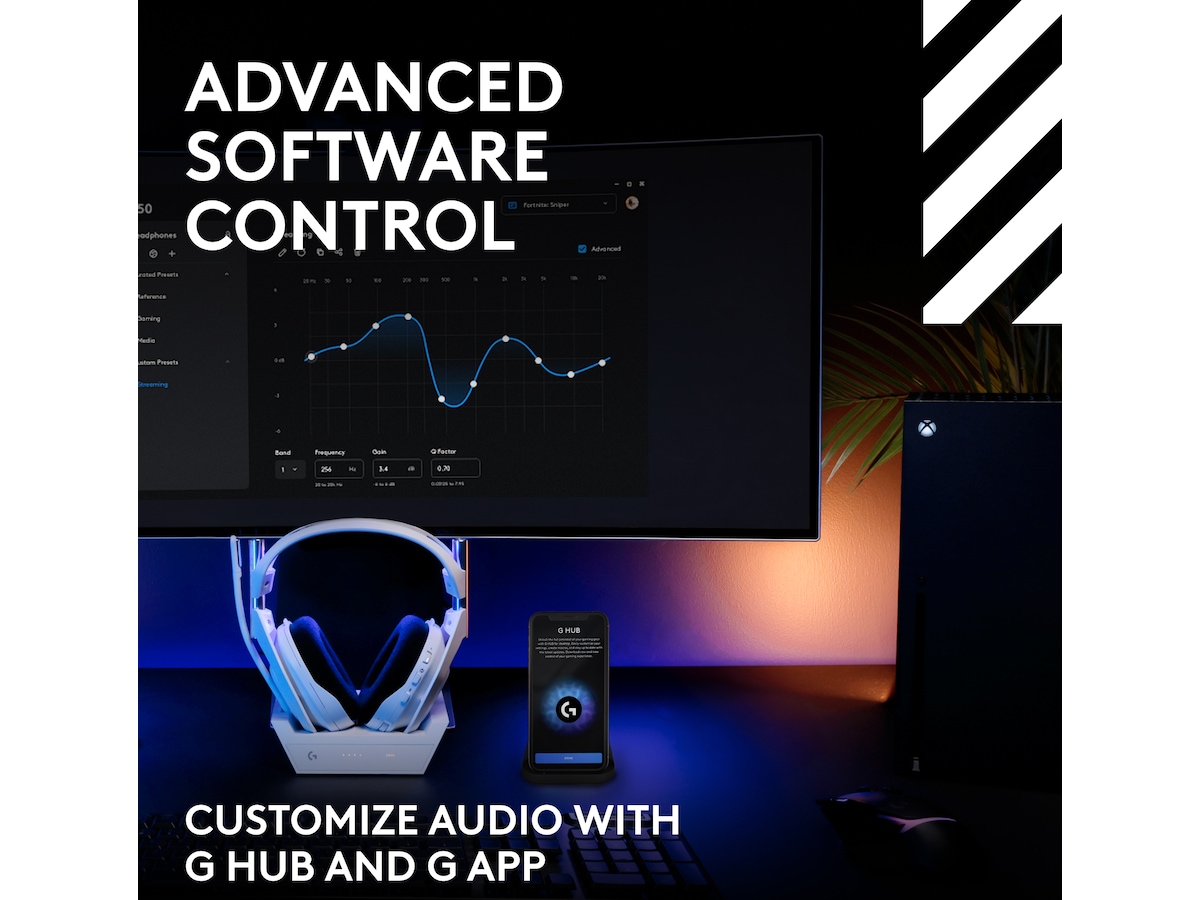 Logitech Astro A50 Lightspeed Trådløst Gamingheadset (hvit) -B-Grade Demo headset