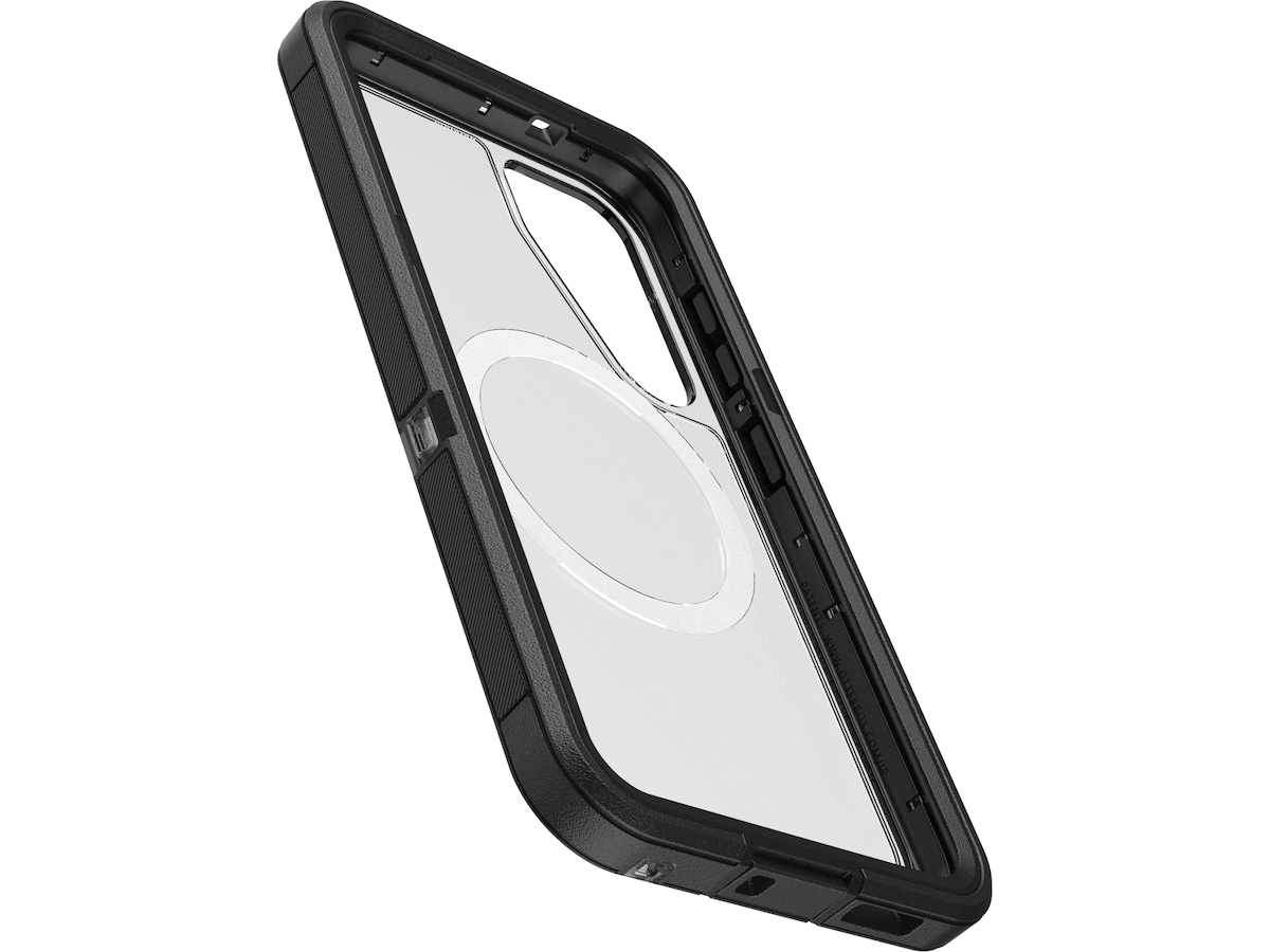 OtterBox Galaxy S25 Defender XT deksel (gjennomsiktig/sort) Mobildeksel