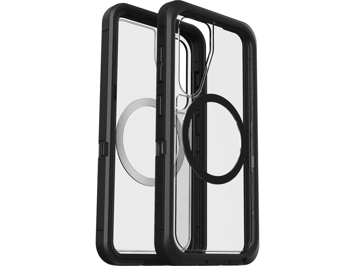 OtterBox Galaxy S25 Defender XT deksel (gjennomsiktig/sort) Mobildeksel