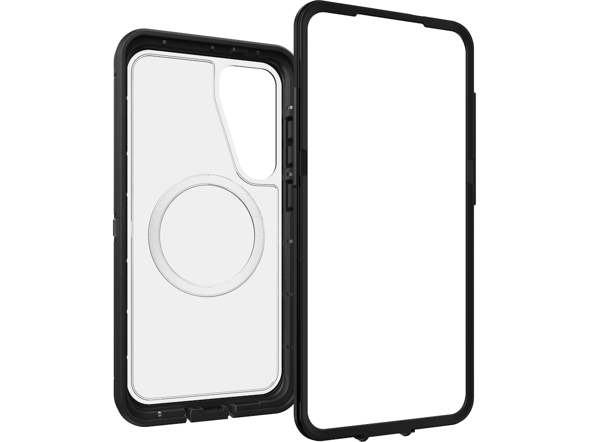 OtterBox Galaxy S25+ Defender XT deksel (gjennomsiktig/sort) Mobildeksel