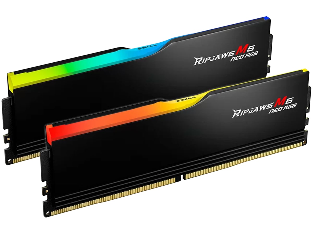 G.Skill Ripjaws M5 NEO 6000MHz DDR5 64GB RGB (sort) Minnebrikker