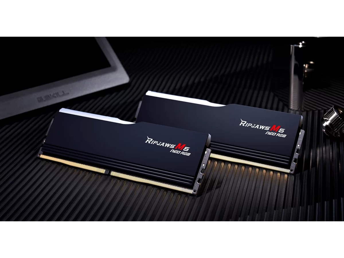 G.Skill Ripjaws M5 NEO 6000MHz DDR5 64GB RGB (sort) Minnebrikker