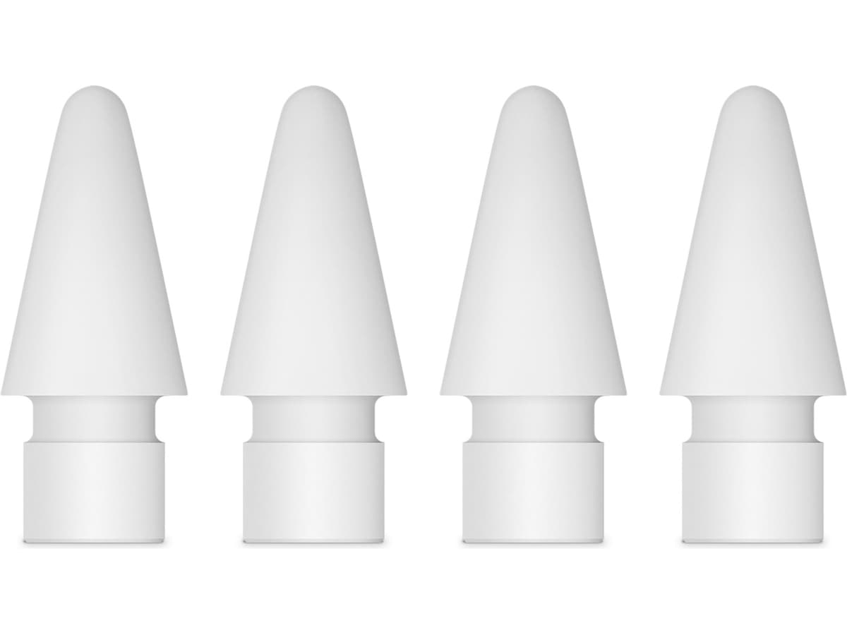Spisser til Apple Pencil, 4-pack (hvit) Tastatur og stylus