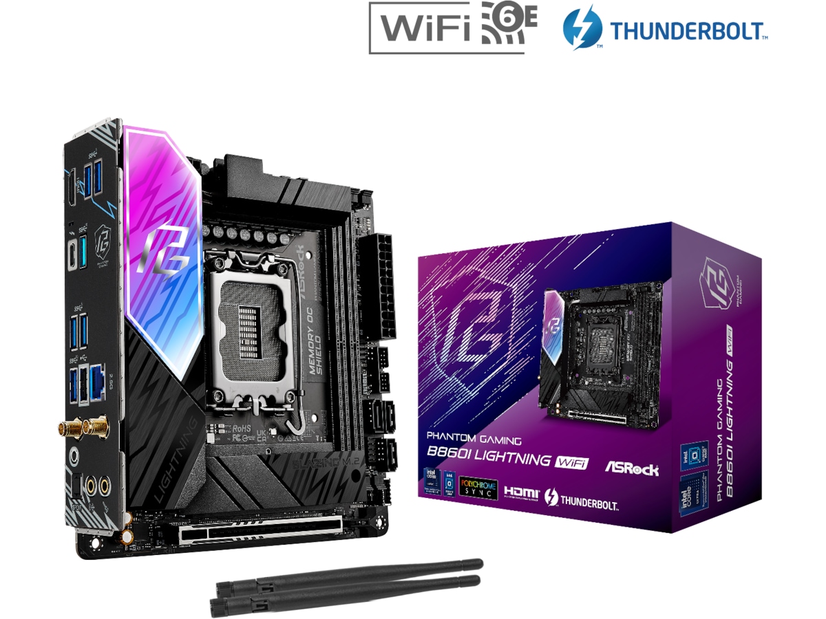 ASRock B860I Lightning WiFi Hovedkort Intel Socket