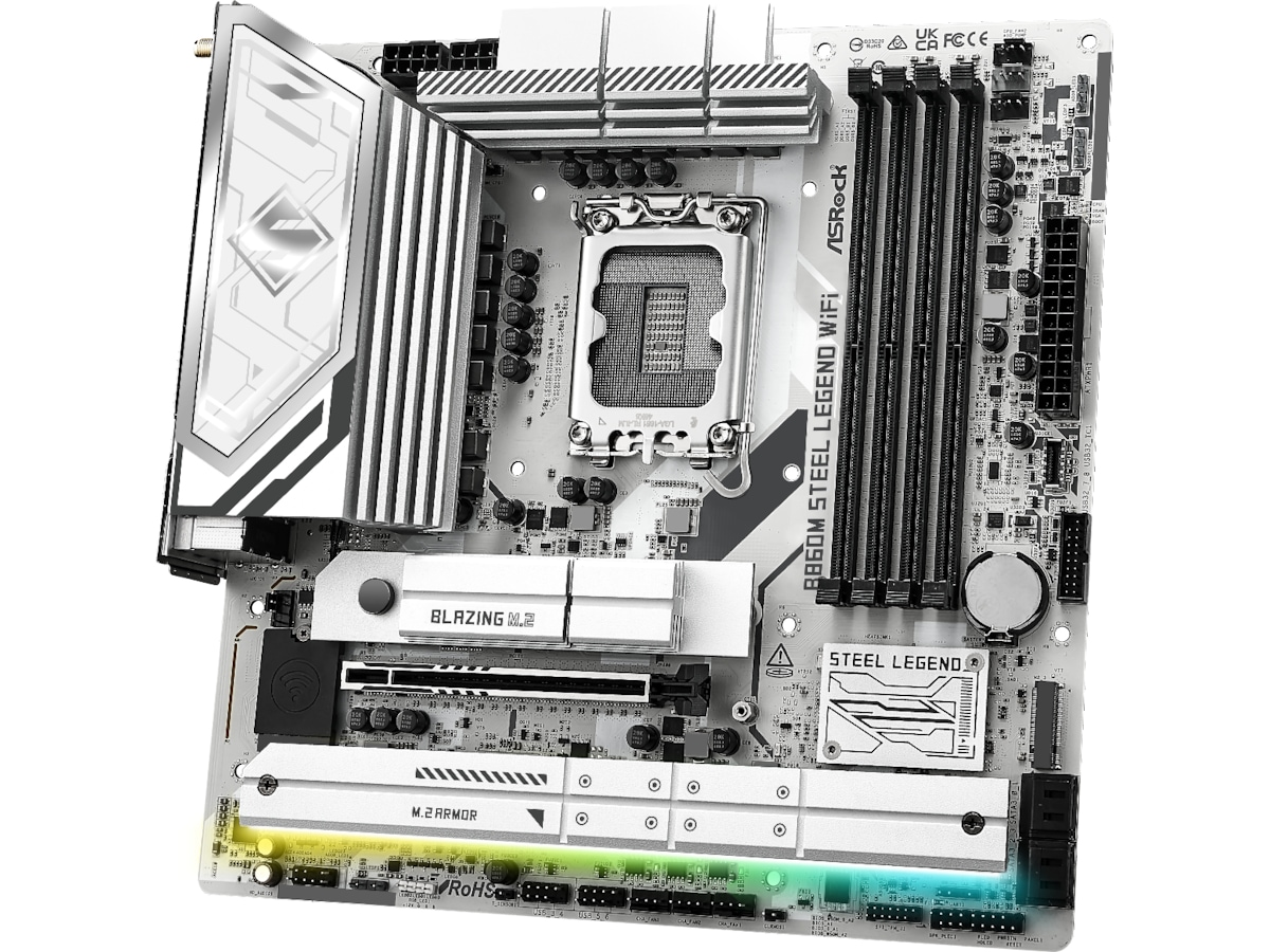 ASRock B860M Steel Legend WiFi Hovedkort Intel Socket