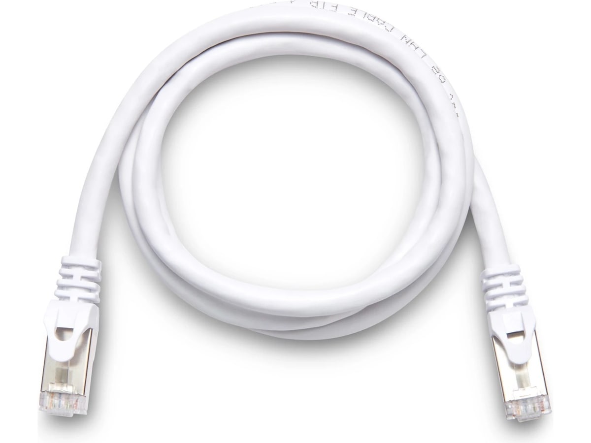Nettverkskabel CAT6e 1m (hvit) Nettverkskabler