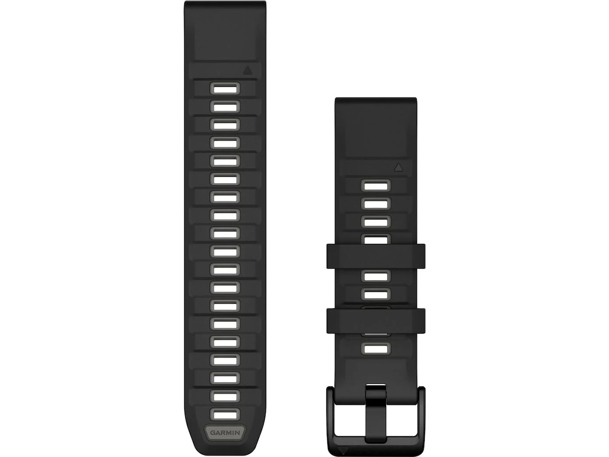 Garmin QuickFit Silikonreim 22mm (sort/grå) Reim