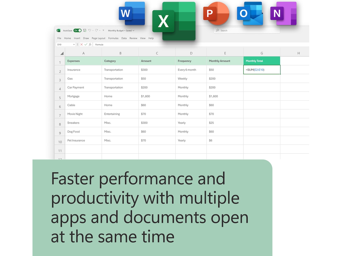Microsoft Office Home & Business 2024 Kontorapplikasjoner