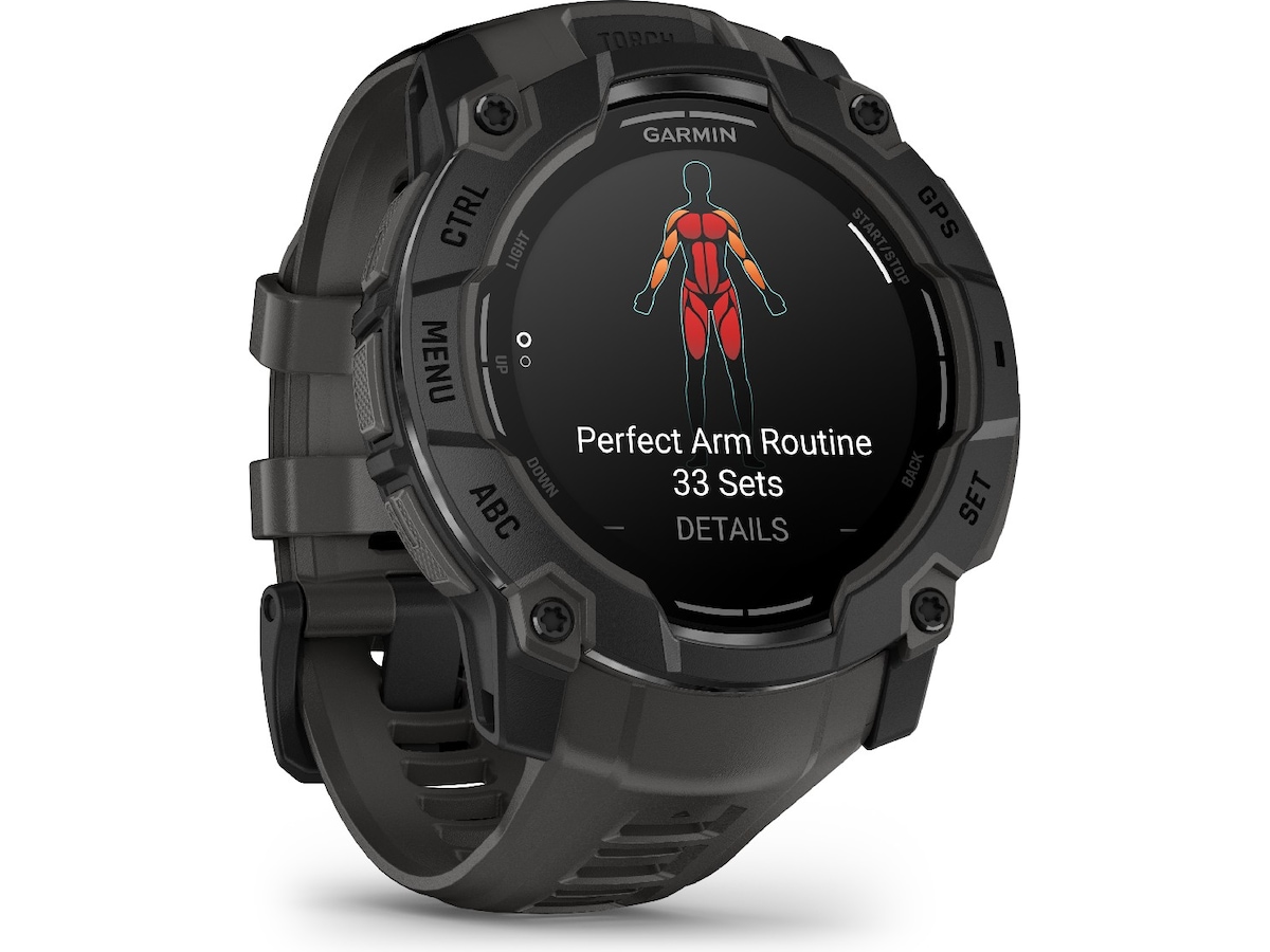 Garmin Instinct 3 AMOLED 50mm (sort/koksgrå) Smartklokker