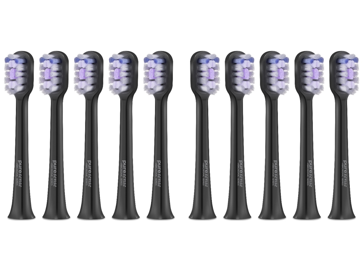 Puresense Dental C Vibrosonic Tannbørstehoder 10pk (hard, medium) Tannbørstehoder