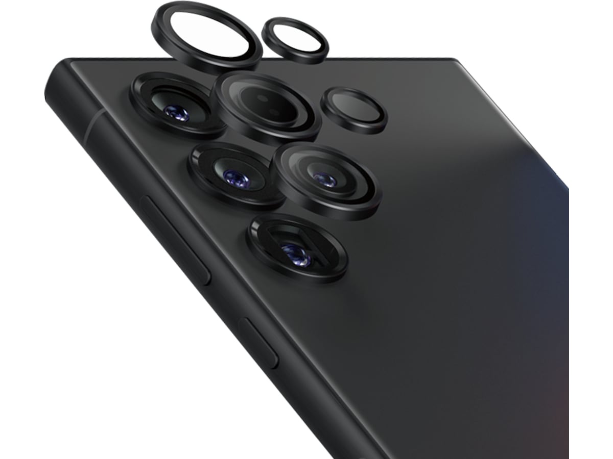 PanzerGlass Galaxy S25 Ultra Hoops Ceramic Linsebeskytter (sort) Skjermbeskytter