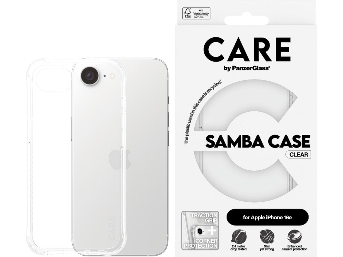 PanzerGlass CARE iPhone 16e Fashion deksel (gjennomsiktig) Mobildeksel
