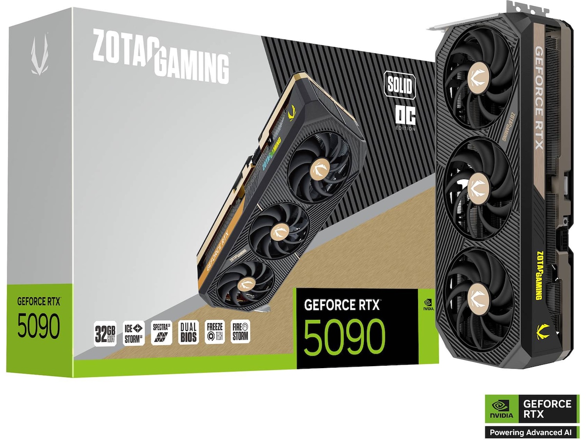 Zotac Gaming GeForce RTX 5090 SOLID OC Skjermkort