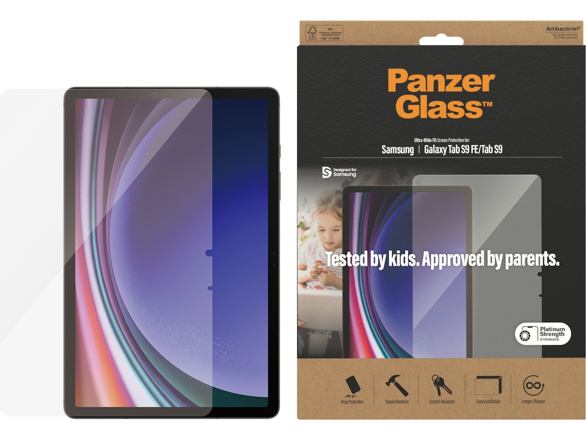 PanzerGlass Galaxy Tab S9 FE / S9 Skjermbeskytter Skjermbeskyttelse nettbrett