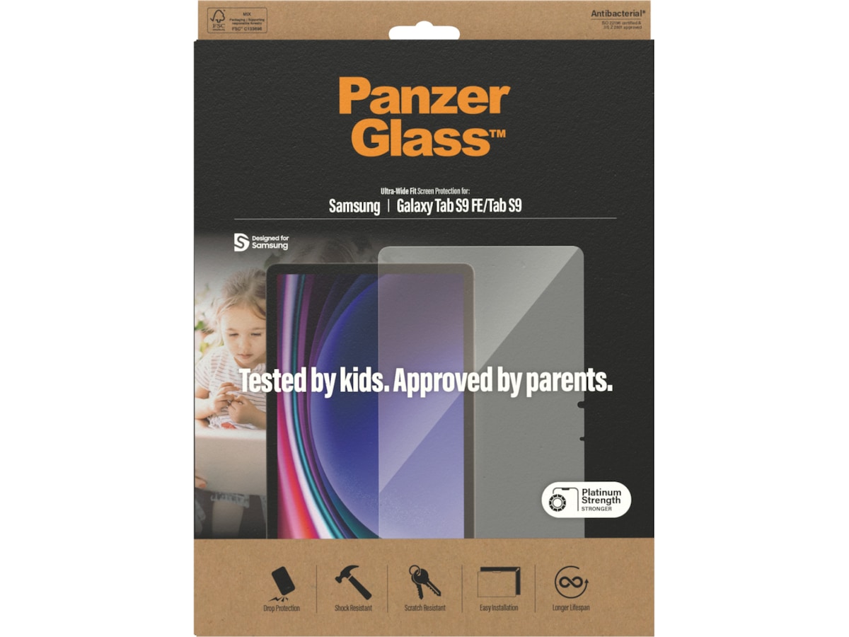 PanzerGlass Galaxy Tab S9 FE / S9 Skjermbeskytter Skjermbeskyttelse nettbrett