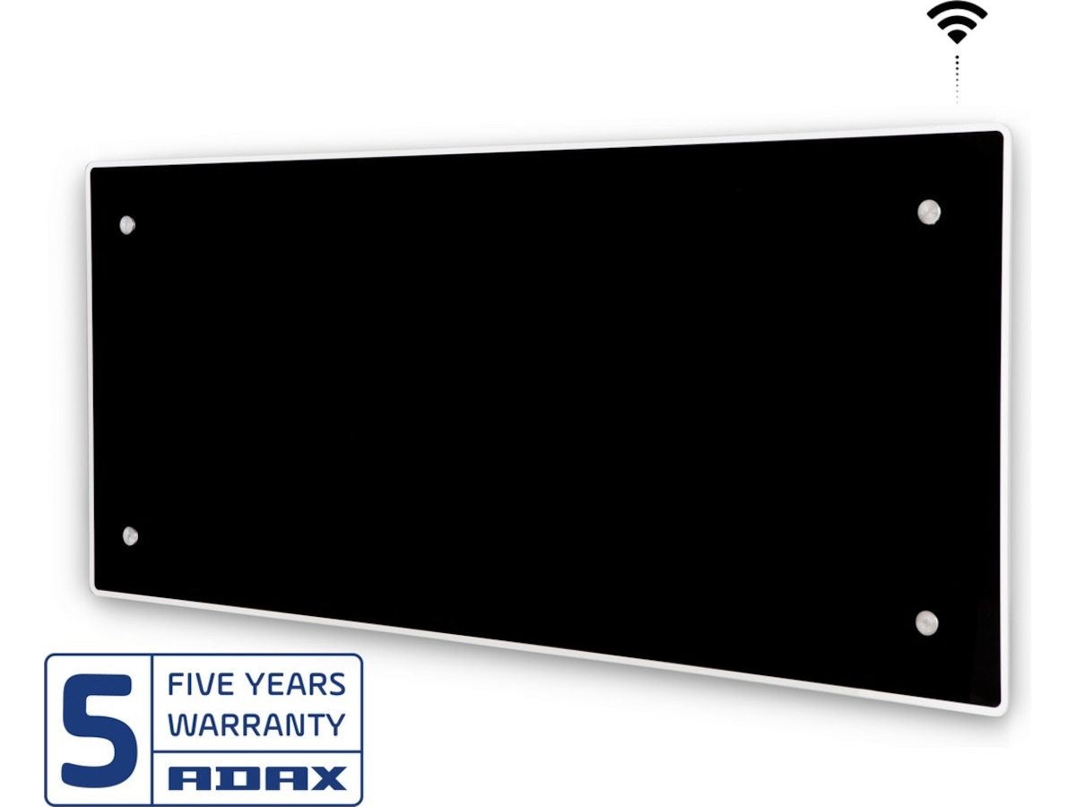 Adax Clea WiFi panelovn glass 1000W (sort) -B-Grade Demo hjem & fritid