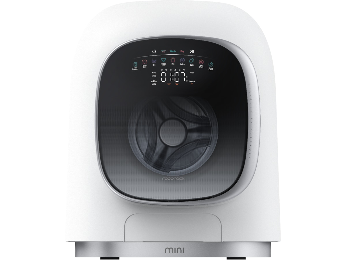 Roborock ZEO Mini Vask/Tørk (hvit/sølv) Kombinert vaskemaskin og tørketrommel