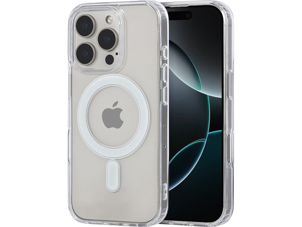 iiglo iPhone 16 Pro Magnetic Silikondeksel (gjennomsiktig) Mobildeksel