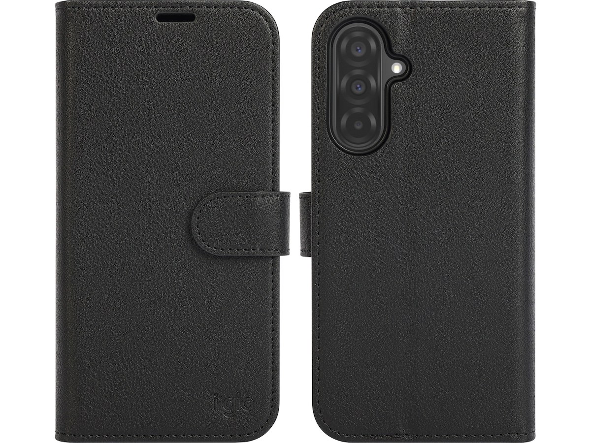 iiglo Galaxy A36 2-i-1 Lommebokdeksel (sort) Mobildeksel