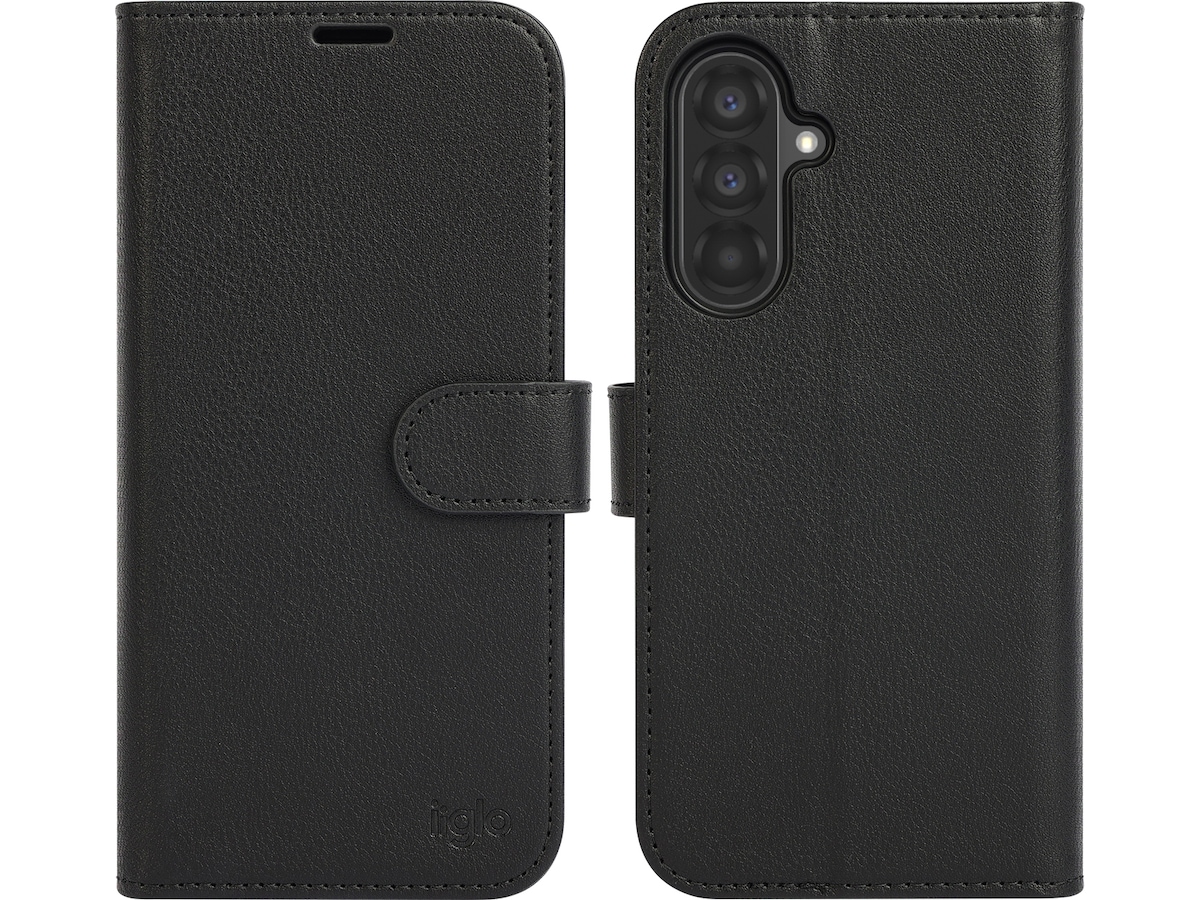 iiglo Galaxy A56 2-i-1 Lommebokdeksel (sort) Mobildeksel