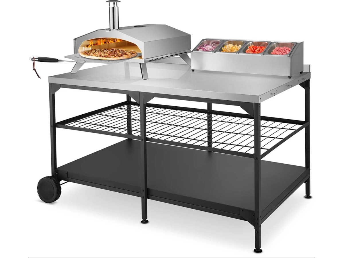 Austin and Barbeque Bord med oppbevaring Tilbehør til pizzaovner