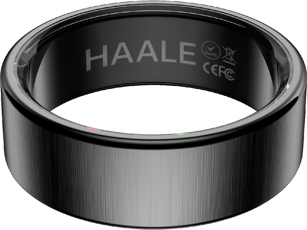 Haale II Smart Ring str. 8 (matt sort) Smart ring
