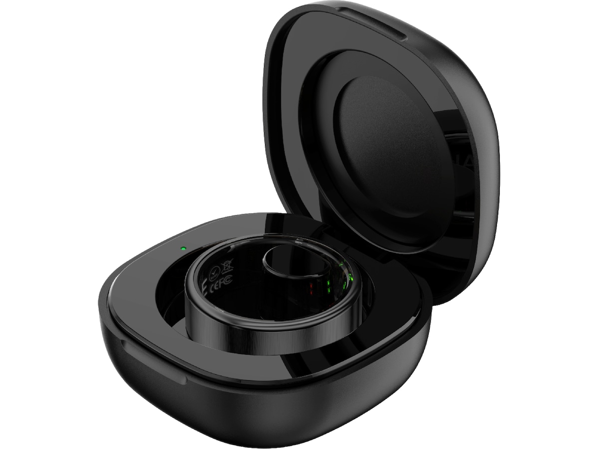 Haale II Smart Ring str. 8 (matt sort) Smart ring