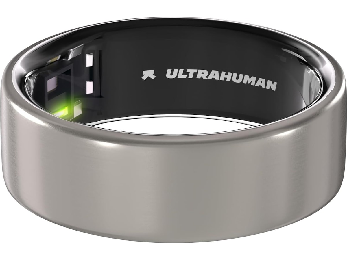 Ultrahuman Ring Air Smart Ring Str. 9 (raw titanium) -B-Grade Demo tilbehør til mobiler & klokker