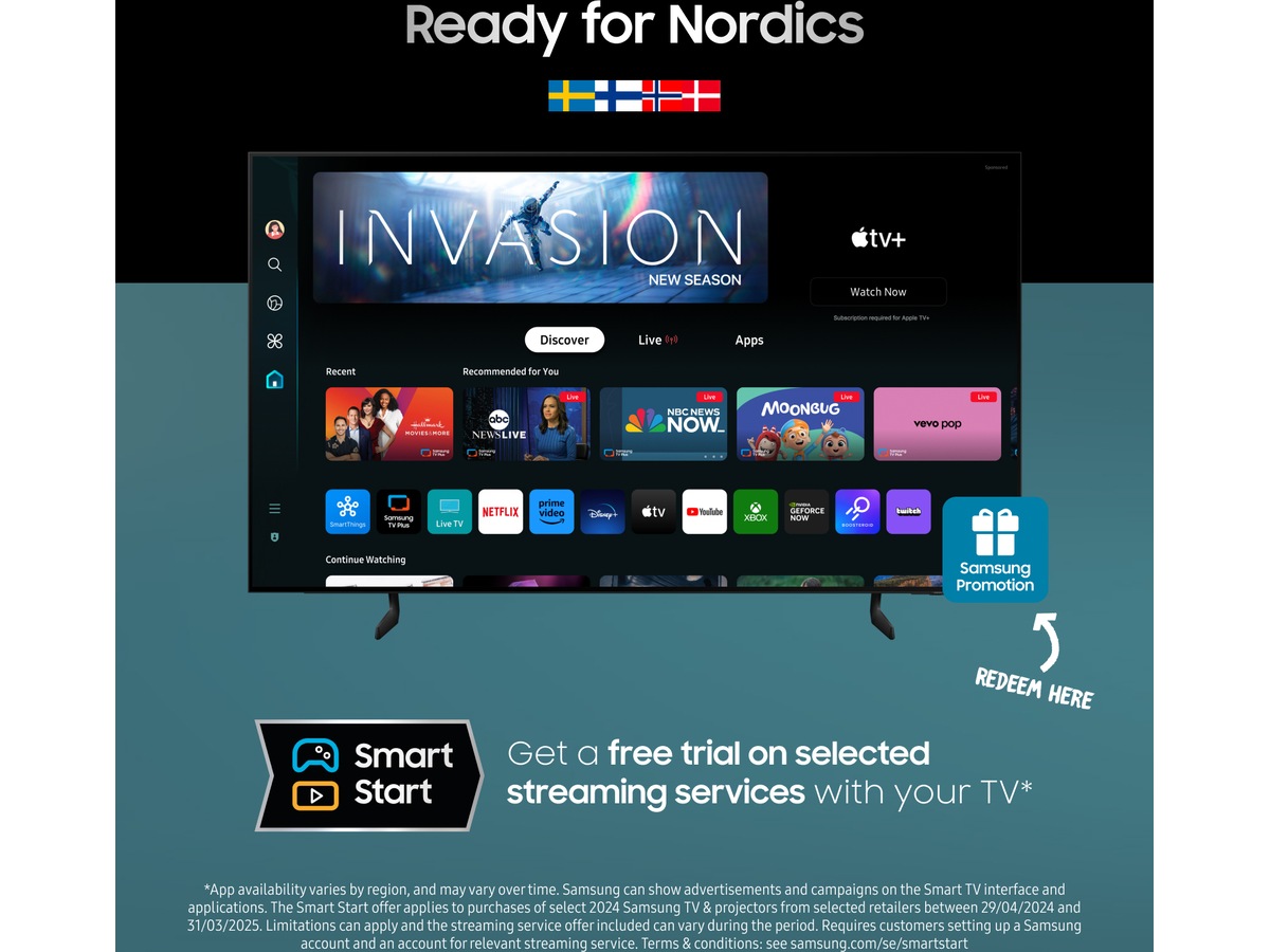 Samsung 55" S85D 4K OLED Smart TV TQ55S85D 50 - 59 tommer TV