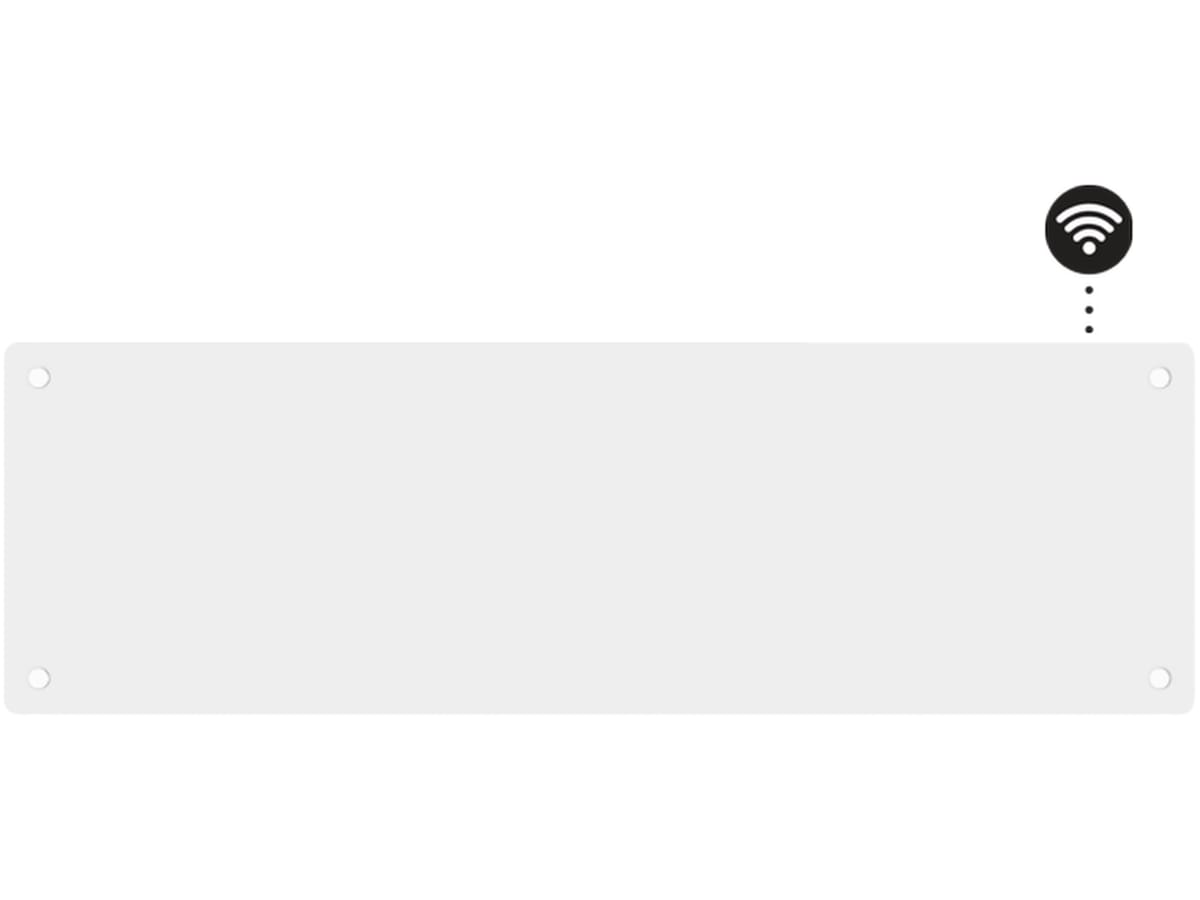 Mill Glass Smart WiFi Gen 4 panelovn 500W Panelovner