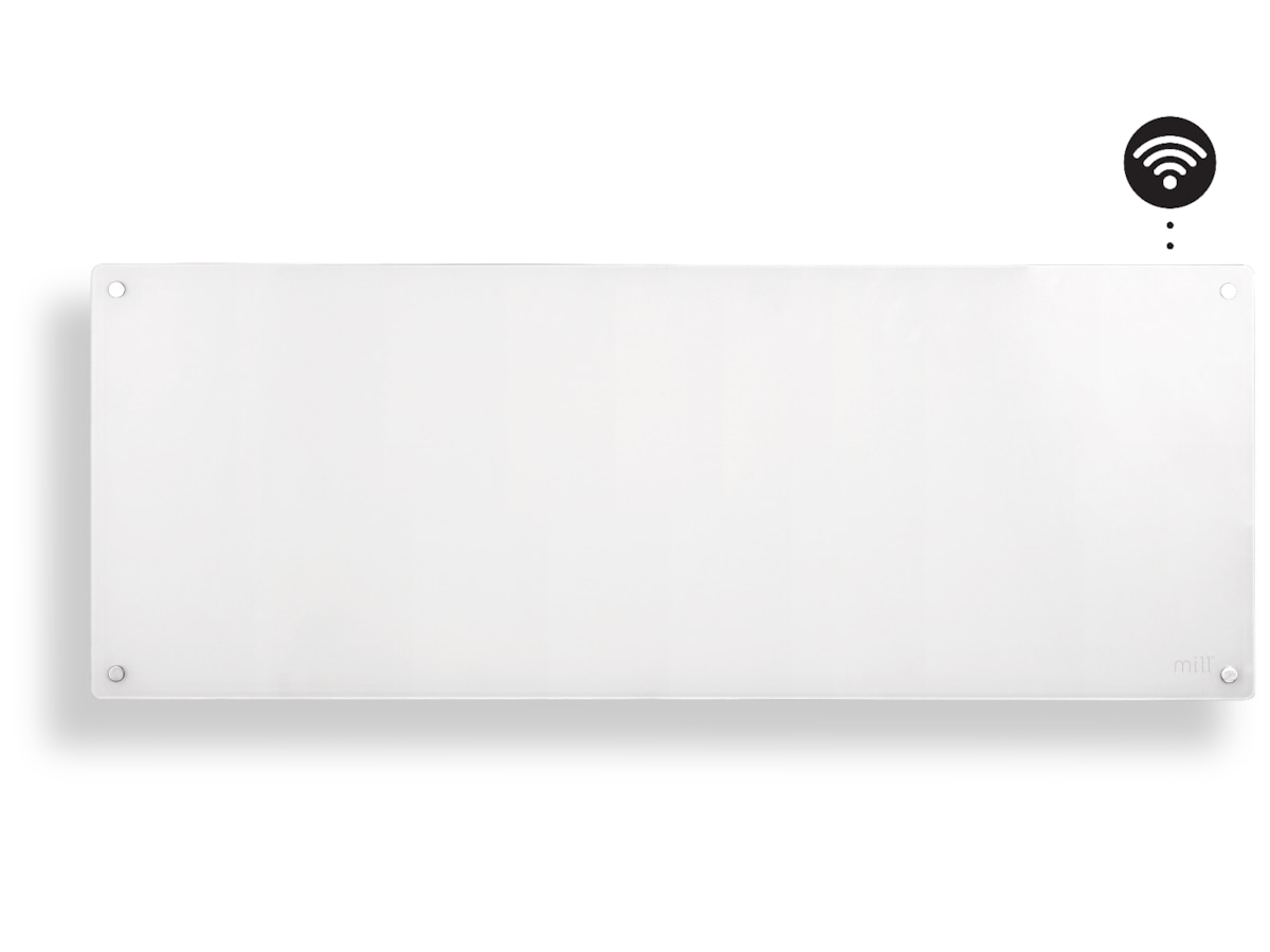 Mill Glass Smart WiFi Gen 4 panelovn 1300W (hvit) Panelovner