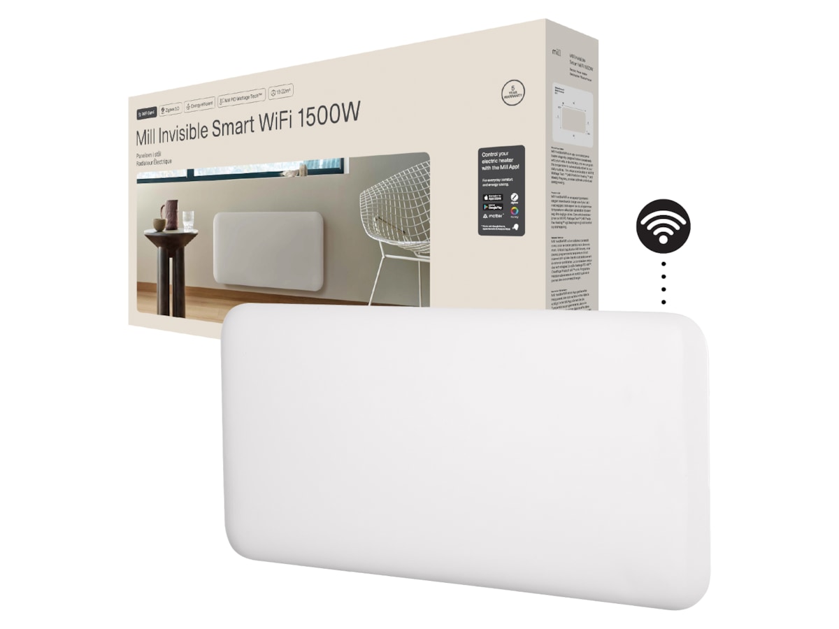 Mill Invisible Smart WiFi Gen 4 panelovn 1500W Panelovner