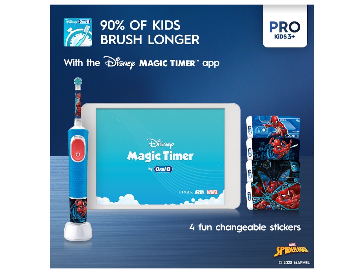 ORAL-B Vitality Pro Kids Elektrisk tannbørste (spiderman) Elektriske tannbørster